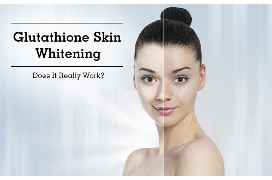 Glutathione skin whitening pills