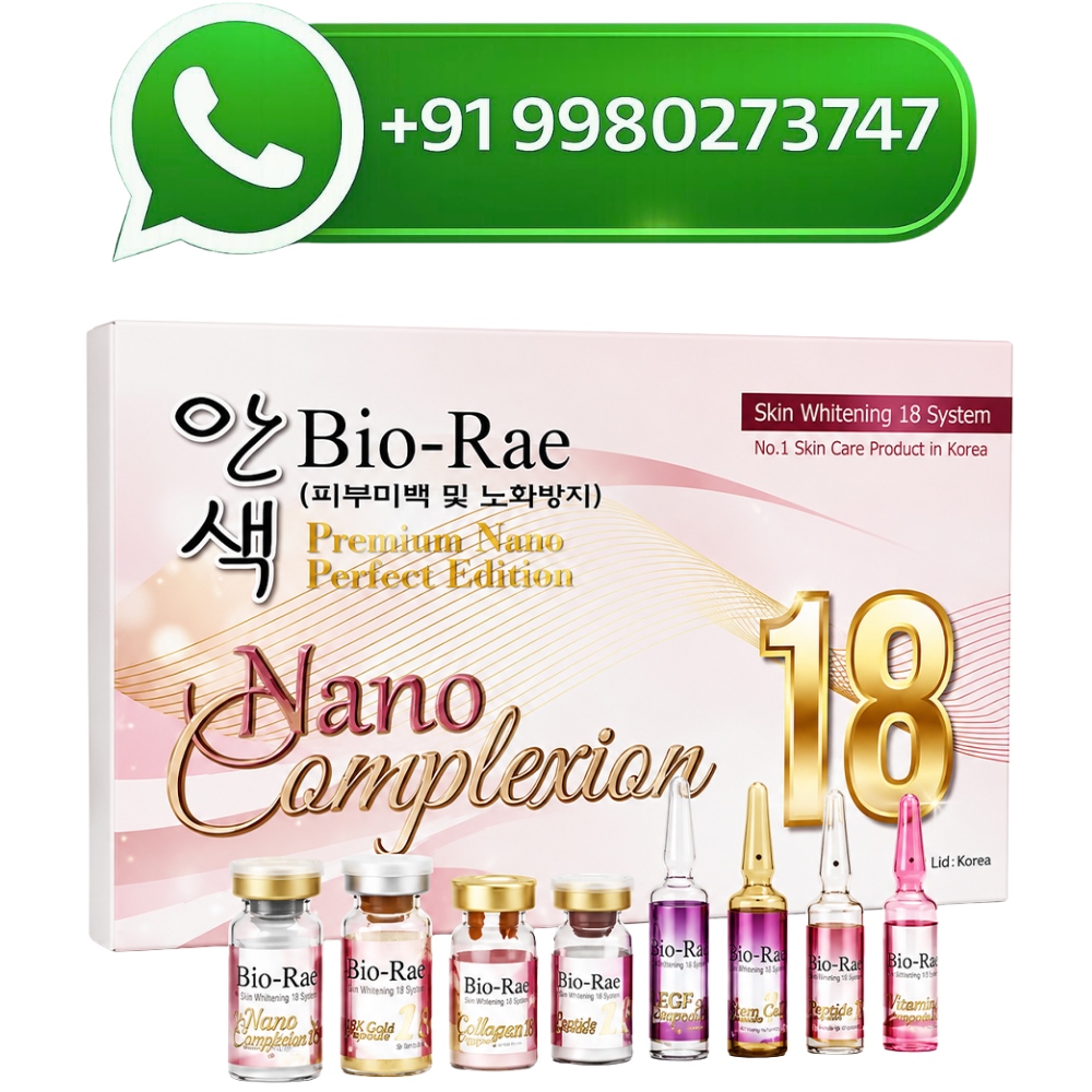 Bio Rae Nano Complexion 18 Skin Whitening Glutathione Injection