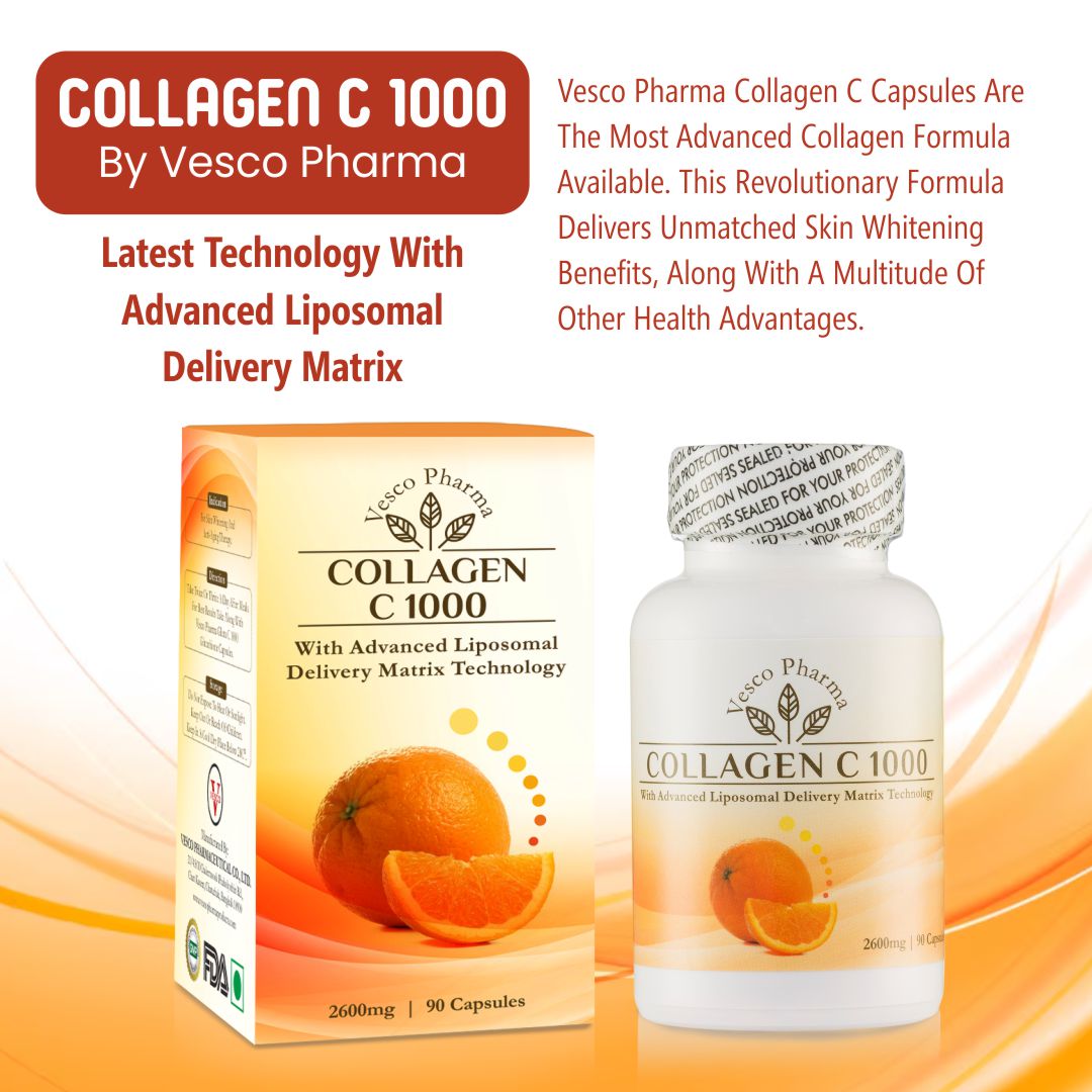 Vesco Pharma Collagen C 1000 Collagen & Vitamin C Capsules