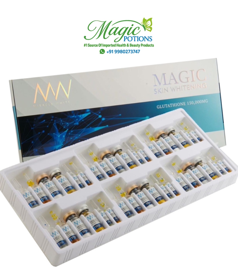 Miracle White Magic Skin Whitening 150,000mg Glutathione Injection