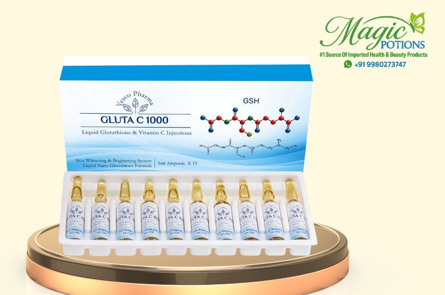 Vesco Pharma Gluta C plus Vitamin C Glutathione Injection: Skin Whitening & Anti-Aging Benefits
