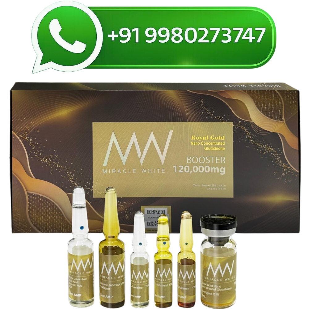 Miracle White Royal Gold 120000mg Glutathione Booster Injection