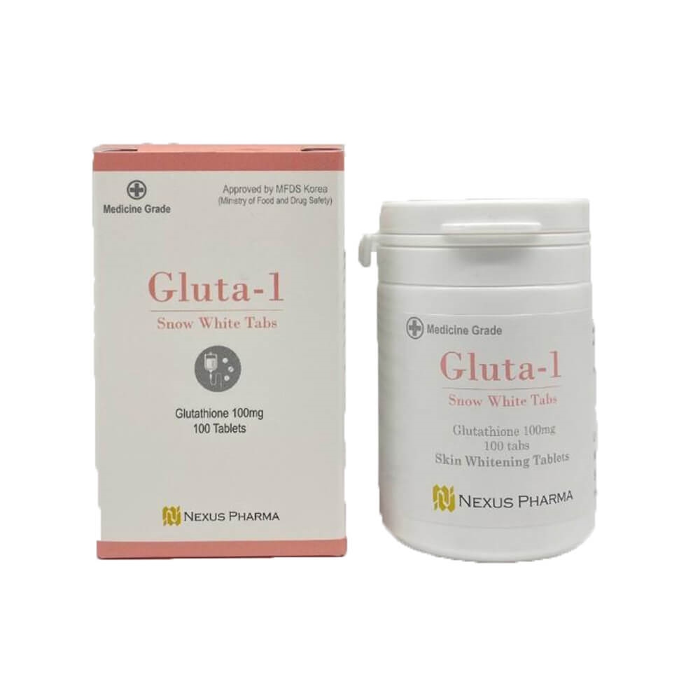 Gluta 1 Snow White Tabs 100mg Glutathione Skin Whitening