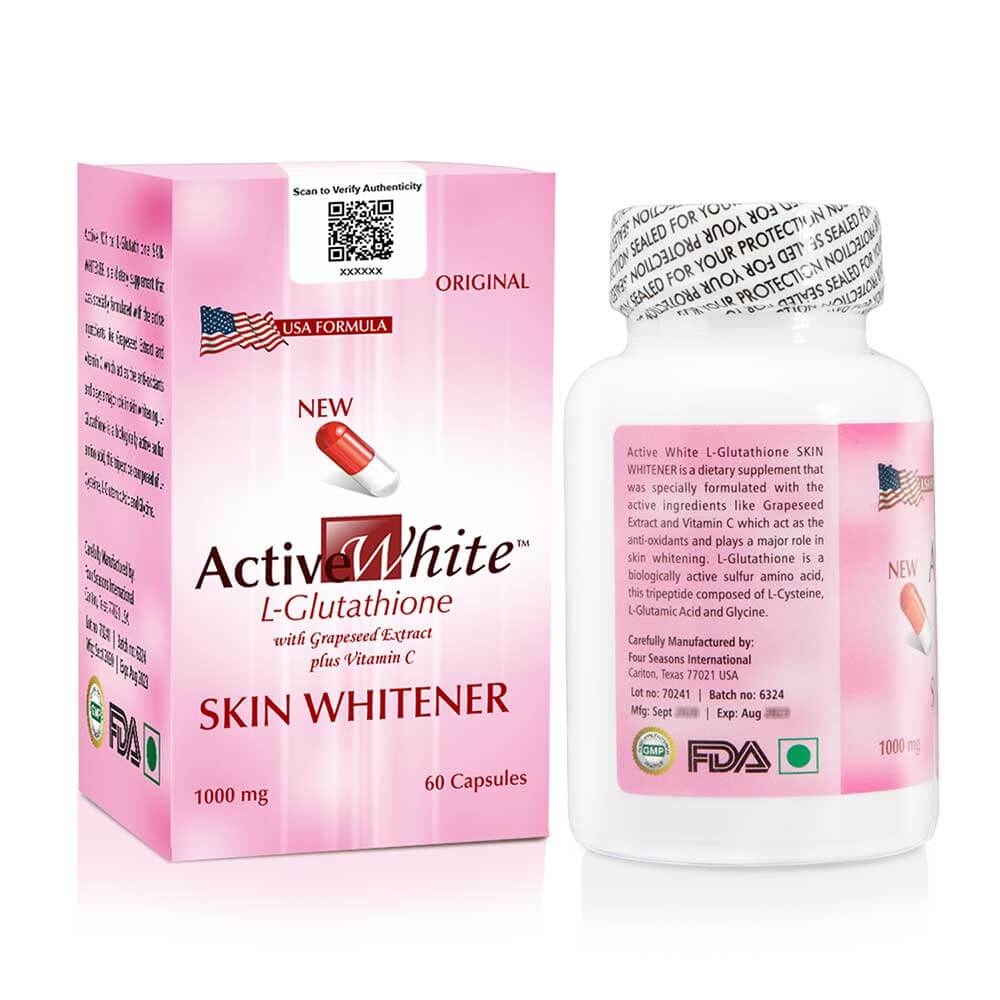 Active White L Glutathione Skin Whitening Capsules