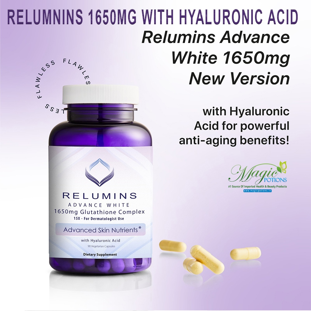 Relumins 1650mg Glutathione With Hyaluronic Acid Capsules