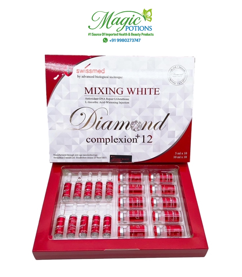 Swissmed Mixing White Diamond Complexion 12 Glutathione Whitening Injection