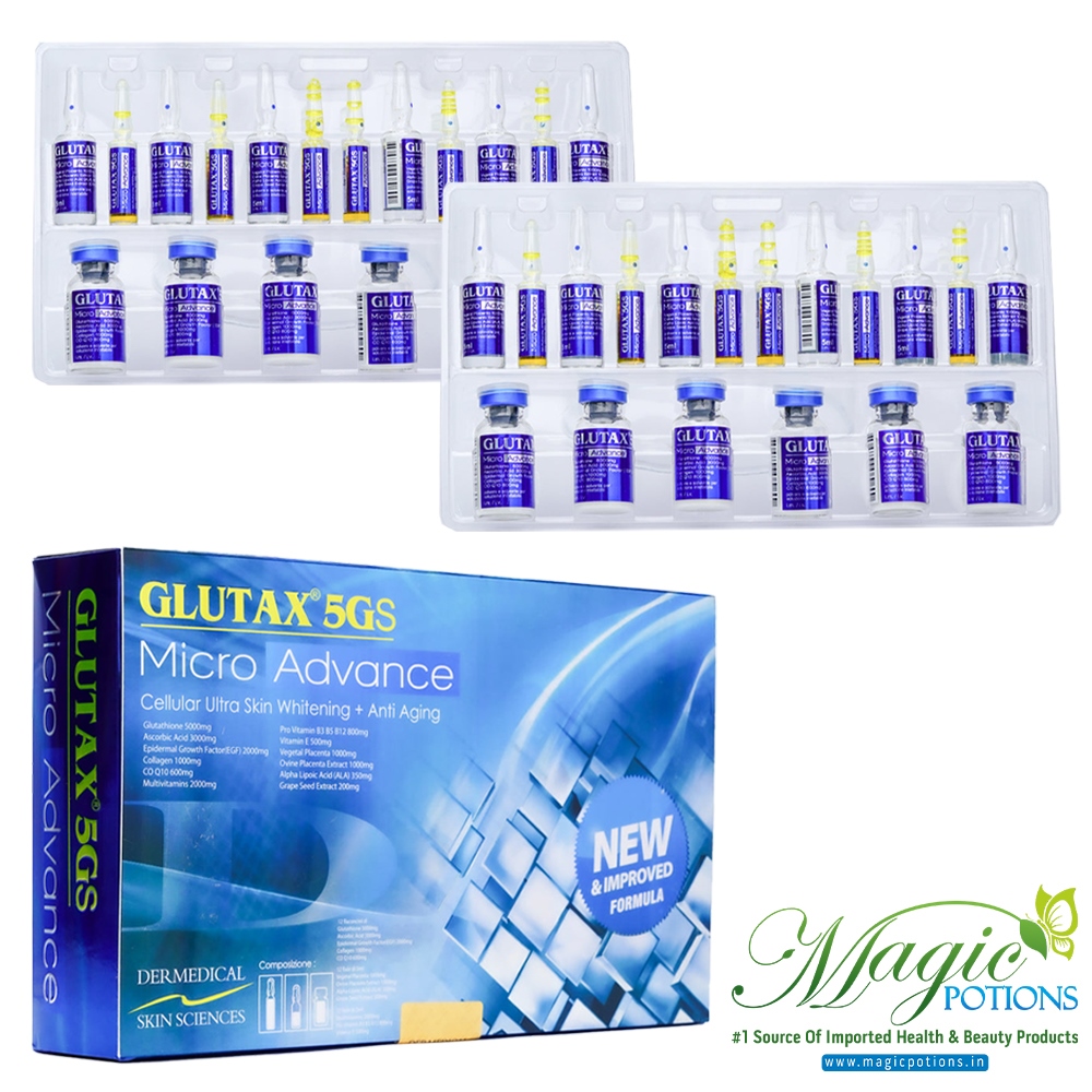 Glutax 5gs Micro Advance Glutathione 5000mg 12 Sessions